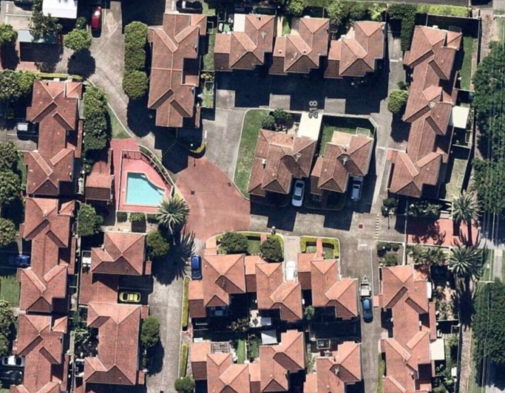 Clean Roofs In Gold Coast Apartment Block From Above