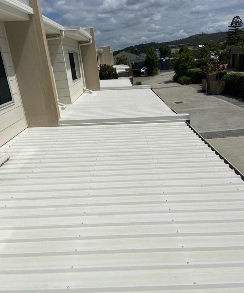 flat roof cleaned in Brisbane