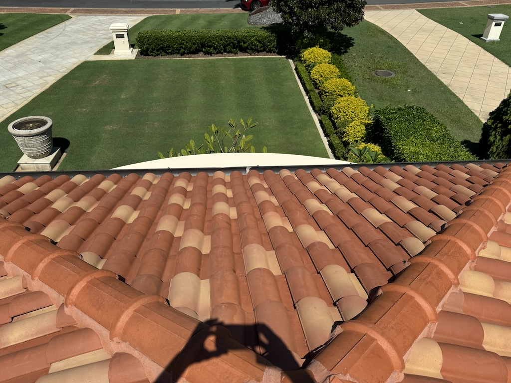 Southport Roof clean after image on tile roof.