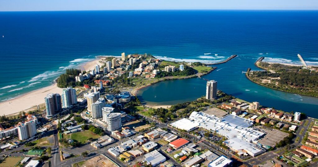 Tweed Heads from above