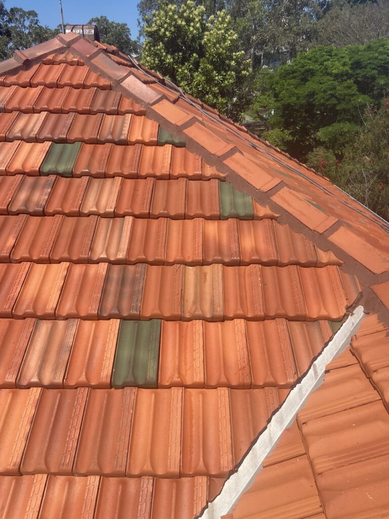 Mansfield tile roof after roof cleaning