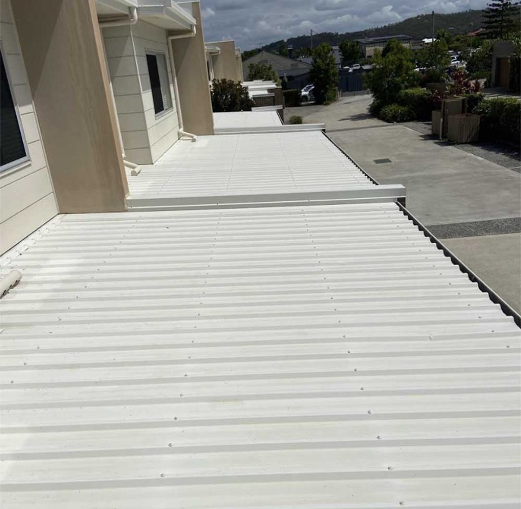 flat roof cleaned in Brisbane